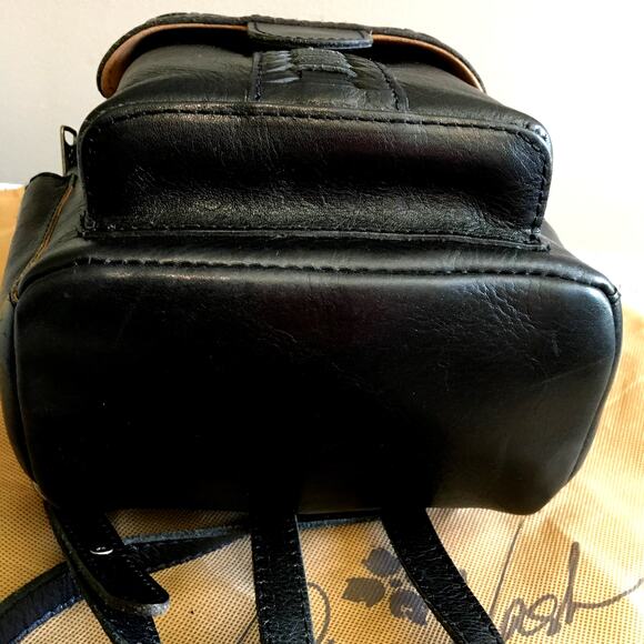 Patricia Nash Black Leather Backpack main image 9